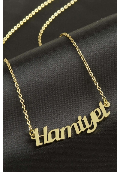 Hamiyet İsimli Kolye -sarı N701 altın