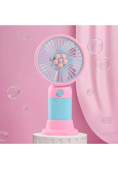 Coverzone El Tipi Mini Fan, 250mah Batarya, Usb Şarj Edilebilir, Doğal Rüzgar Özelliği, Taşınabilir Ve Kompakt Ta