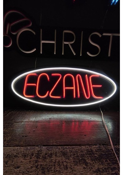 Işıklı Eczane - Neon Led Tabela Duvar Dekorasyon