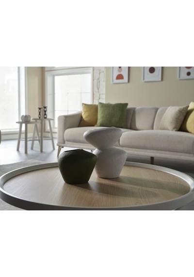 Doqu Home Fiona Dual İkili Seramik Vazo Çok Renkli