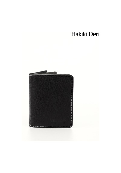 Gönderi(R) Gönderir Siyaha Antrasit Gön Hakiki Deri Unisex Kartlık 06499 Siyah - Antrasit