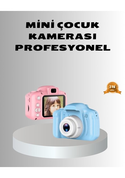 8mp Mini Çocuk Fotoğraf Makinesi Pembe Ses Kaydı Özellikli Mh-hs3808-7684