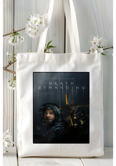 Art Hediye Death Stranding Oyun Baskılı Omuz Çanta Kişiye Özel Model 3 Çok Renkli