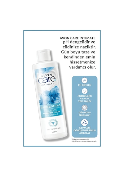 Avon Care Intimate Refreshing E Vitamini İçeren Dış Genital Bölge Temizleyici 2 x 250 ML