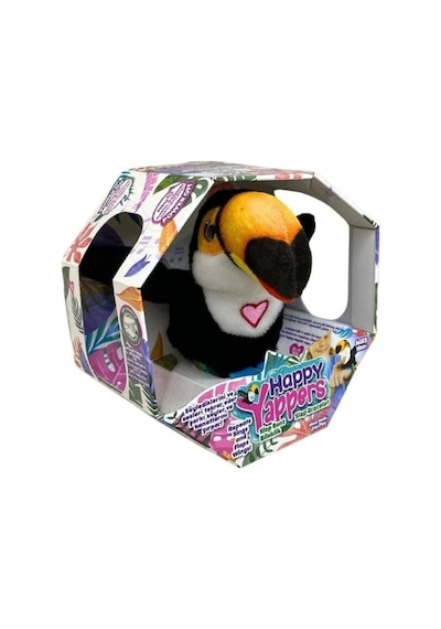 Slap Bant Konuşan Ve Taklit Eden Toucan Siyah