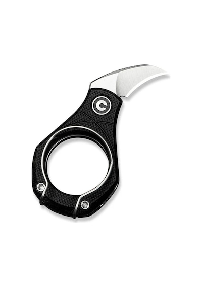 Civivi Pyrus Black G10 Handle Satin Finished 14c28n Blade Kamp Çakı Siyah