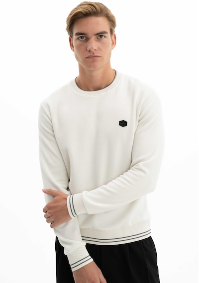AR-MA Arma Erkek Basic Regular Fit Selanik Kumaş Bisiklet Yaka Sweatshirt Kazak 001