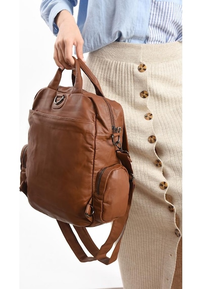 Baginn Y.s.deri Kadın Sırt Çantası 35 25 Cm Vegan Deri Yıkama Suni Deri Postacı Çapraz Askılı Omuz Çantası Taba Baginn Y.s.deri Kadın Sırt Çantası 35 25 Cm Vegan Deri Yıkama Suni Deri Postacı Çapraz Askılı Omuz Çantası Taba