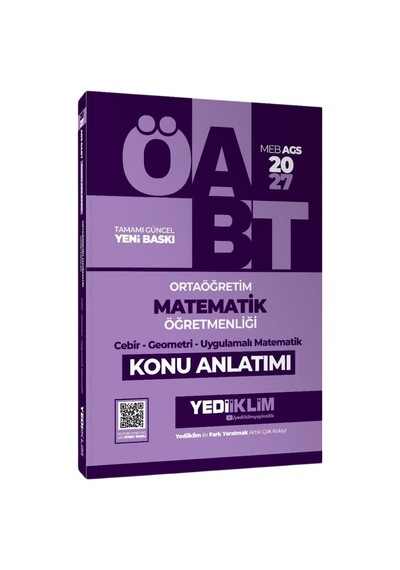 Yediiklim 2027 Öabt Meb-ags Lise Ortaöğretim Matematik Öğretmenliği Cebir, Geometri, Uygulamalı Matematik Konu Anlatımı