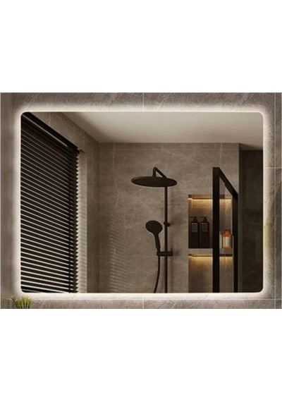 80x120 Cm Beyaz Ledli  Banyo Aynası Tuvalet Aynası