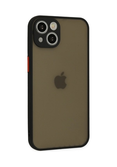 Muratech Newface Apple iPhone Uyumlu  15 Plus Kılıf Montreal Silikon Kapak - Siyah