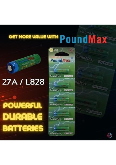 5 Adet 27a, L828, Özel Alkali Pil, 12 V, A27, V27a, Lr27a, Mn27, Gp27a, V27ga Saatler, Uzaktan Kumandalar, Hesap Makinesi, Kompakt, Uzun Ömürlü Ve Yüksek Performans