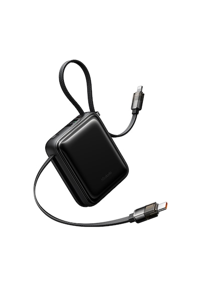 Mcdodo Mc-2550 10000mah 22.5w Dahili Kablolu Mini Powerbank Siyah