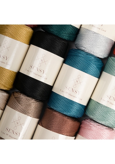 5 Mm - 400 Gr Polyester Makrome Ipi Sarı 95 M Polyester Makrome Ip Supla Ip Ve Çanta Ipliği
