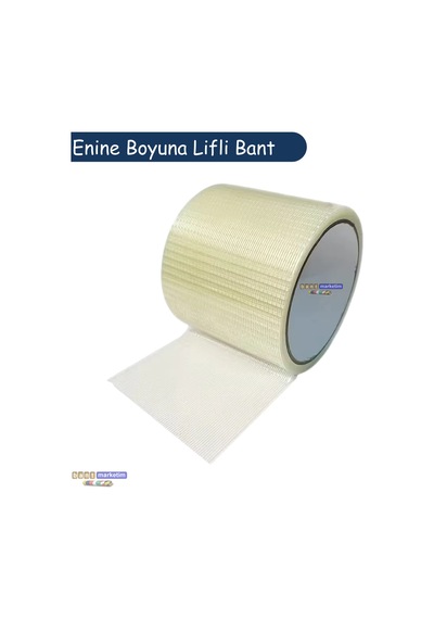 Yırtılmaya Karşı Dirençli, Yüksek Yapışma Gücü Enine Boyuna Lifli Bant 100mmx50mt