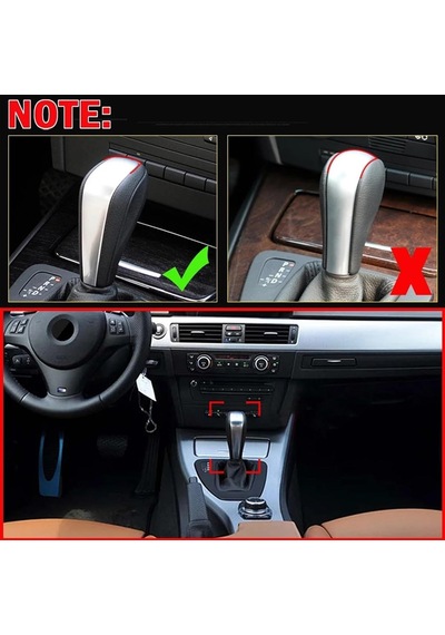 Bmw E39 E46 E53 E60 E61 E63 E64 E83 E81 E82 E87 E90 E91 E92 Serisi Otomatik Vites Topuzu Sıyah