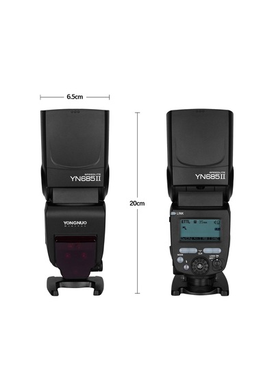 Yongnuo Yn685 Iı C Dahili Alıcılı Canon Uyumlu Hss Ttl Tepe Flaşı