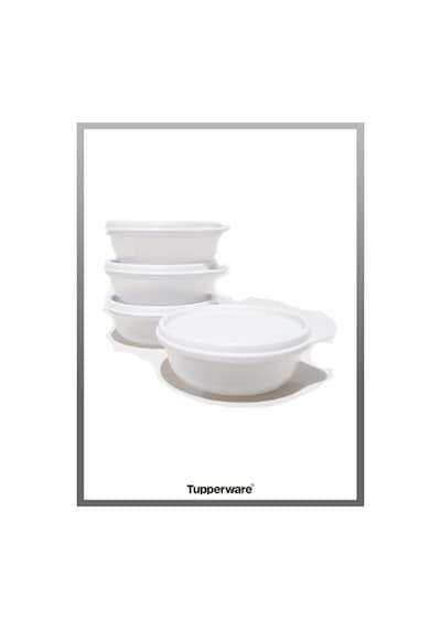 Şeker 300 Ml 4 Lü Buzdolabı Saklama Kabı Beyaz Beyaz
