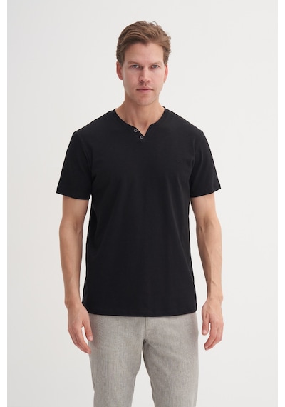 Cazador 42270 Erkek Siyah Patlı Tshirt