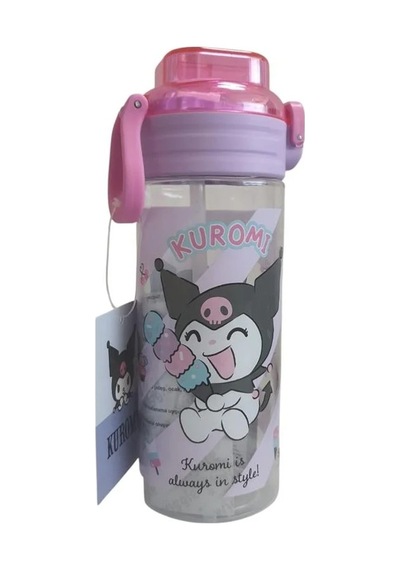 Kuromi 500 Ml Renkli Matara Dayanıklı Yapı İle Spor Ve Outdoor Kullanım İçin Uygun 3412-9 Çok Renkli