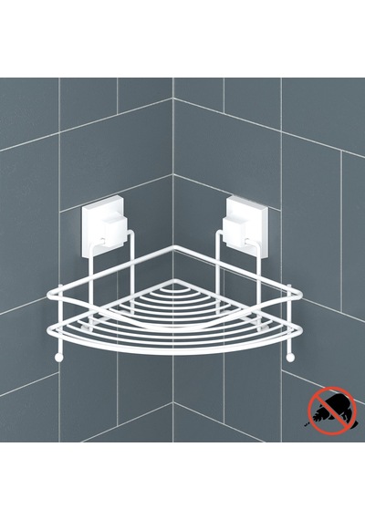Teknotel Easyfıx Yapıskanlı Askılı Banyo Rafı Köşe Beyaz Ef250 Çok Renkli