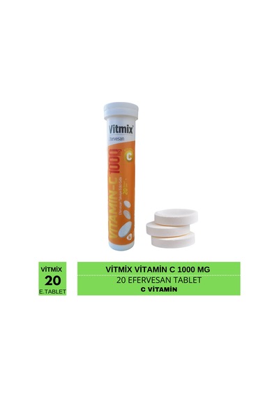 Vitmix Vitamin C 1000 Mg 20 Efervesan Tablet