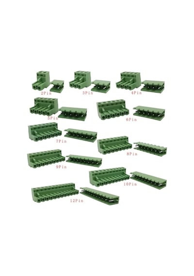4 Pin 5.08mm Geçmeli 180c Takım Klemens