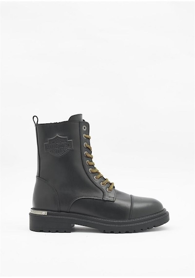 Harley Davidson Atacama Black Deri Erkek Bot Siyah