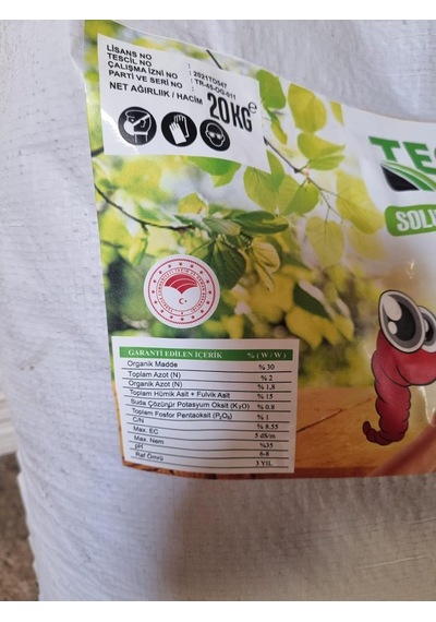 Teox Farm Solucan Gübresi 200 Kg Diğer