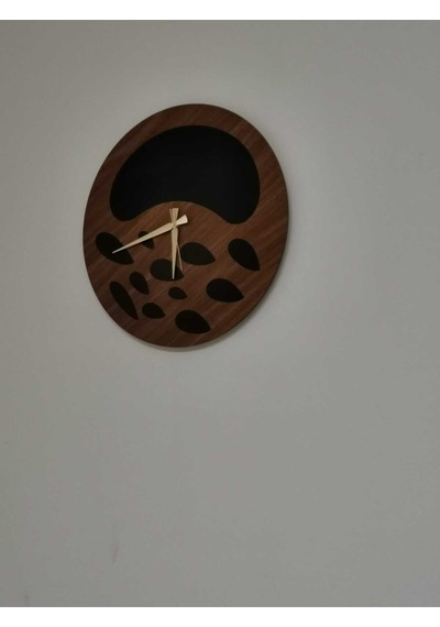 Nova Model Duvar Saati 50 X 50 Cm - Duvar Dekorasyon Ürünleri Ceviz Siyah