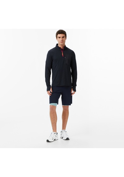 Under Armour Trail Run Quarter Zip Erkek Siyah Sweatshirt 1383244 2800282