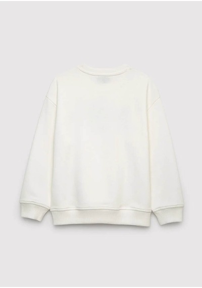 Mavi Logo Baskılı Ekru Erkek Çocuk Sweatshirt M6s10218-70057