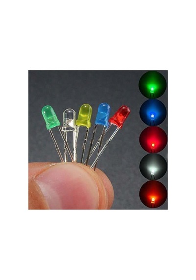 İskur 100 Adet 3 Mm Mantar Led Işık Diyot Seti