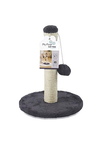 M-pets My First Ponponlu Kedi Tırmalama Tahtası Gri 24x24x30 Cm 244-54009.01