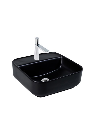 Paluci Anka Matt Black Small Çanak Lavabo Sırlı