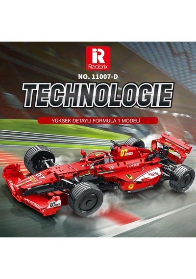 Reobrix Racing Car Dynamic Edition Ferrari F1 11007-d Brick Yapım Seti