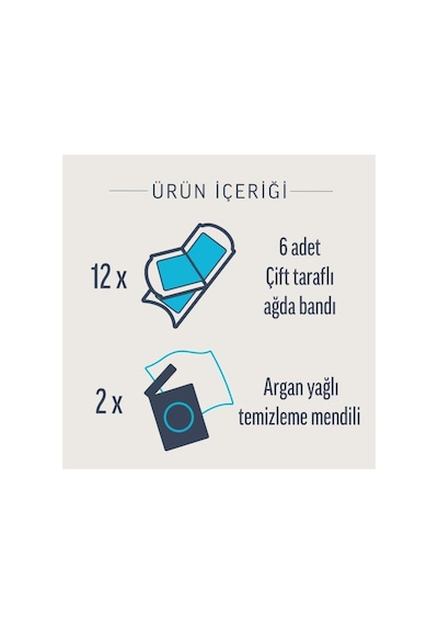 Professional Ağda Bandı Bacak & Vücut Bölgesi Hassas Ciltler İçin 12'li