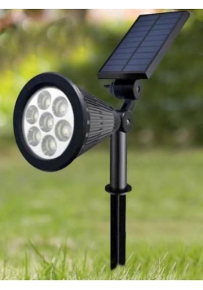 Ucuz Geldi Solar Kazıklı Çim Armatür Cata 7w Güneş Enerjili Led Çim Lambası Bahçe Ağaç Aydınlatma Lambası