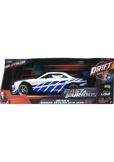 Jada Uzaktan Kumandalı 1/10 Fast & Furious Nissan Skyline Gtr