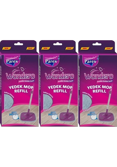 Parex Wondero Yedek Paspas Mop Refill 3 Lü Set