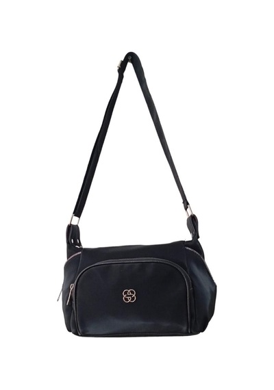 Mygeppetobag Suni Deri Bayan Çapraz Çanta -omuz Çantası Siyah