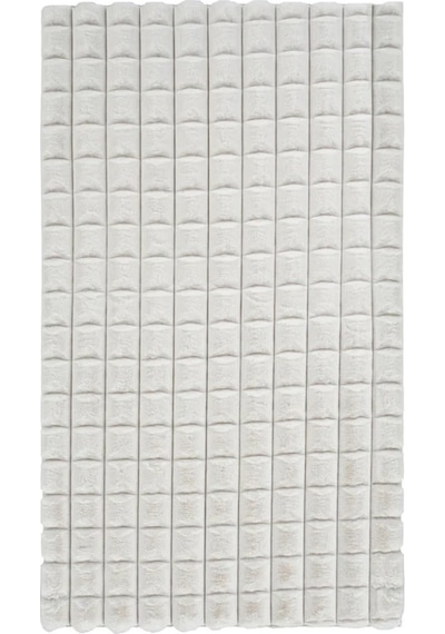 Apex Halı Diamante 7002 Krem Peluş Kaymaz Taban Dekoratif Halı