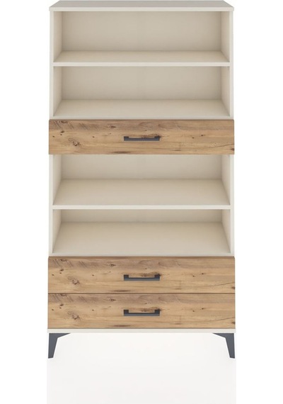 Arges Dolap 4 Raflı 3 Çekmeceli 88x30x163 Aytaşı-çam Aytaşı