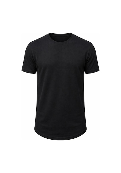 Plus Scorpion Erkek Slim Fit Basic Tişört Esnek, Terletmeyen Pike Dokulu Kumaş Siyah