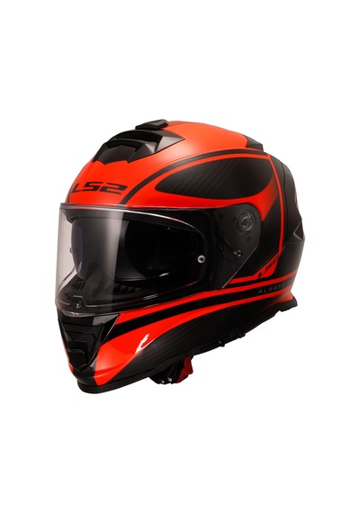 Ls2 Storm 2 Dodger Mat Siyah-neon Turuncu Kask