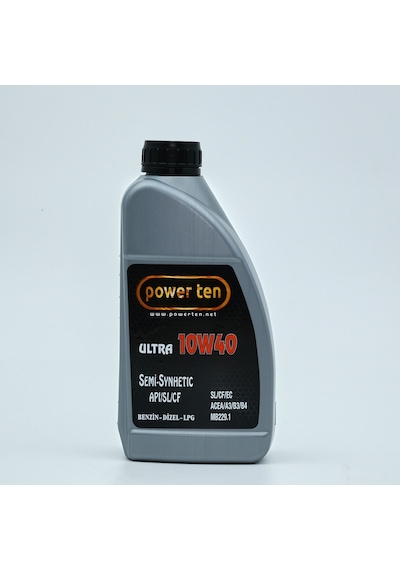 Power Ten 10W-40 Yarı Sentetik Motor Yağı 900 ML