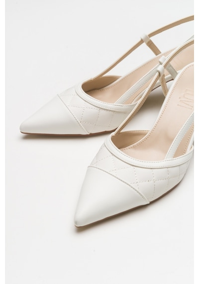 Luvishoes Poınt Beyaz Kadın Topuklu Ayakkabı Beyaz