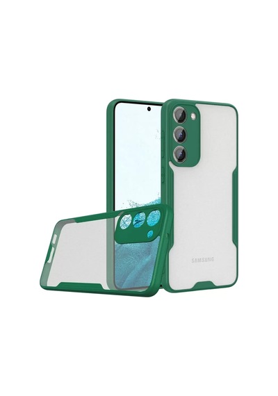 Samsung Uyumlu Galaxy S23 Plus Kılıf Platin Silikon - Yeşil Diğer