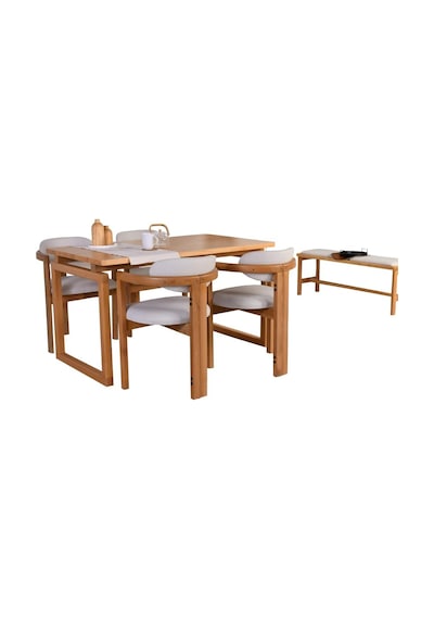 Vow Chair Cheri - Modern Ve Ahşap Masa Sandalye Takımı - 4 Sandalye, 1 Masa - Krem Medium Genel Vow Chair Cheri - Modern Ve Ahşap Masa Sandalye Takımı - 4 Sandalye, 1 Masa - Krem Medium Genel