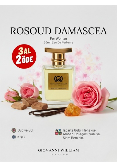 Rosoud Damascea Lüks Kadın Erkek Parfüm Extrait Aromatik - Odunsu